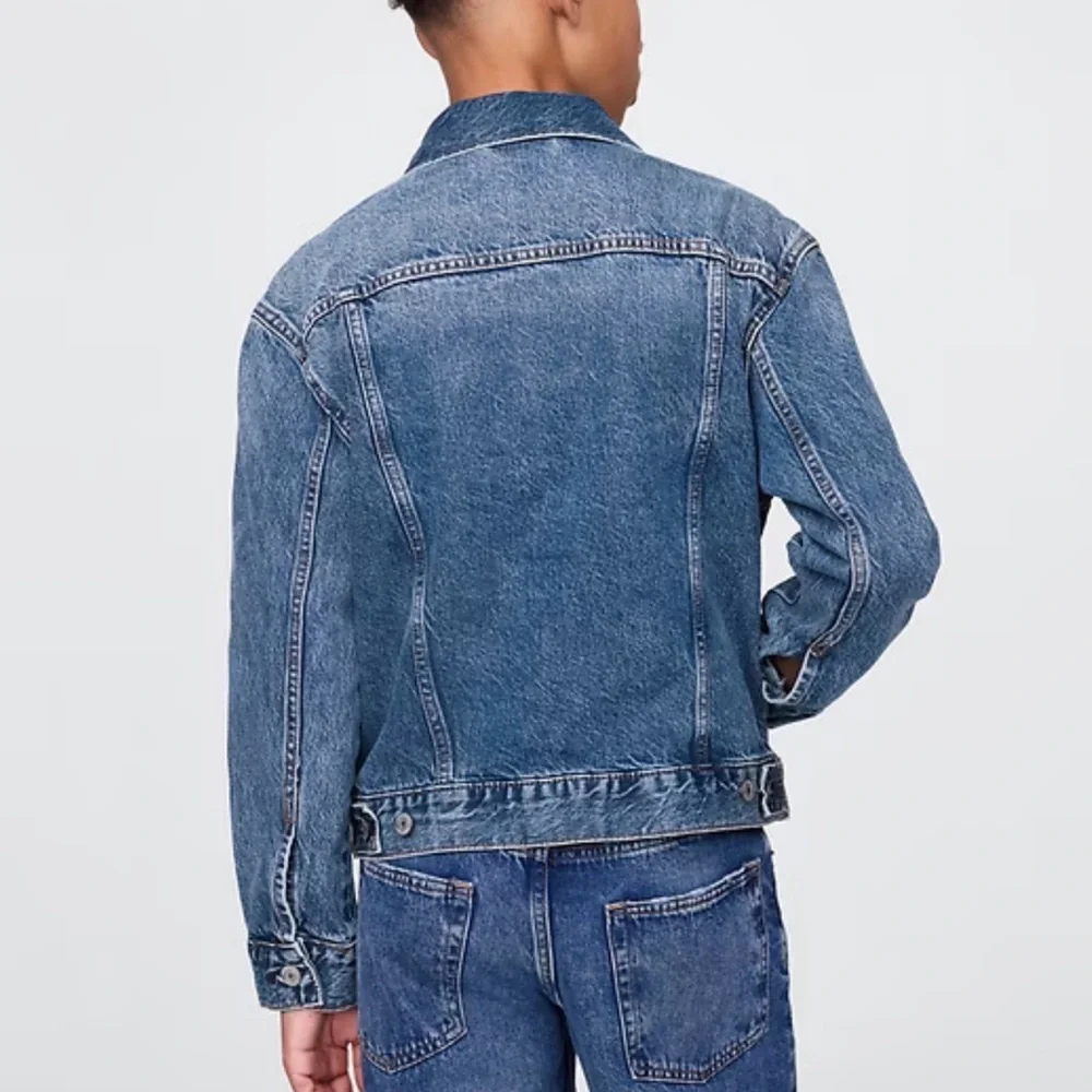 GAP Kids Classic 100% Cotton Blue Denim Jacket Size XL